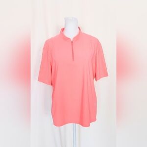 Foray Golf Ladies Size XL 1/4 Zip Short Sleeve Golf Polo Shirt